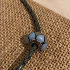 PANDORA EUC Braided leather necklace